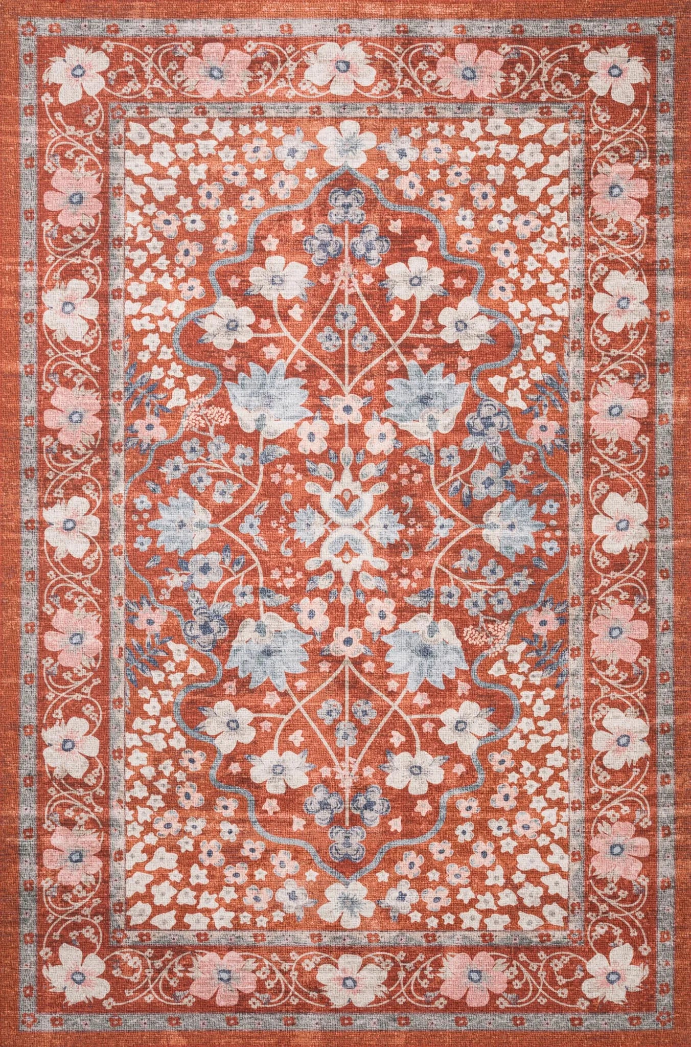 Palais by Rifle Paper Co PAL-02 Crimson Rug - Baconco