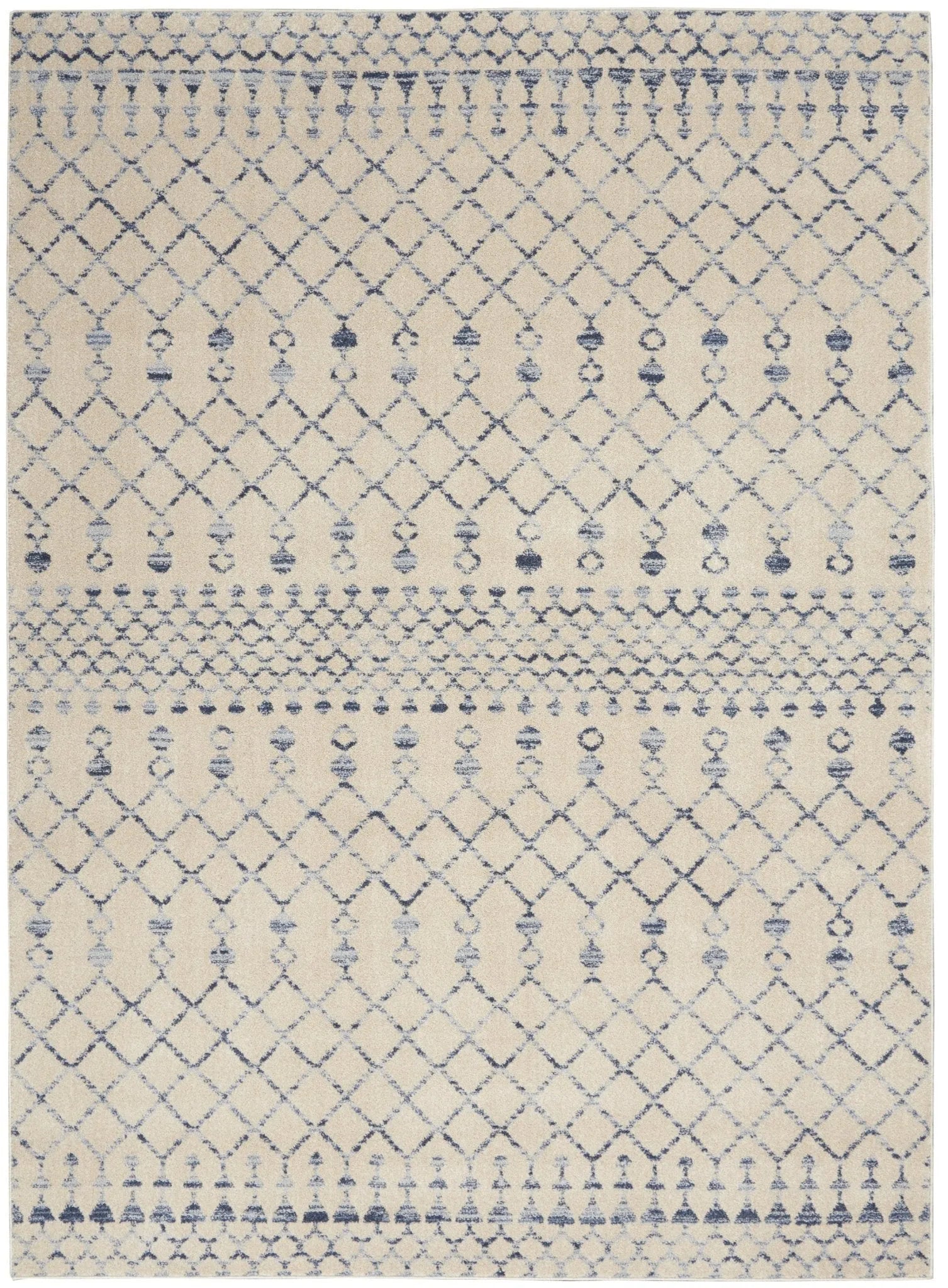 Palermo PMR03 Beige Blue Rug - Baconco