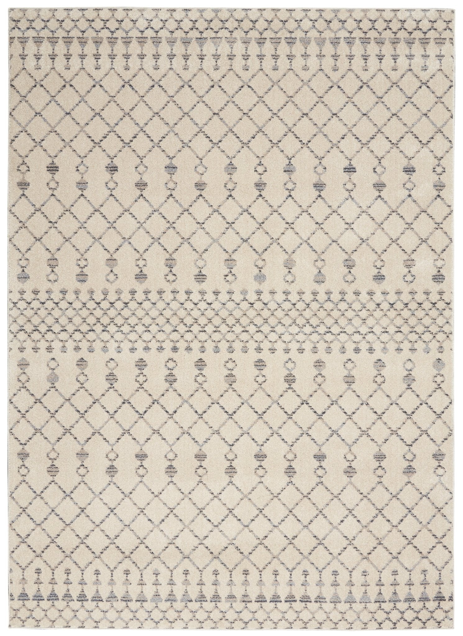 Palermo PMR03 Beige/Grey Rug - Baconco