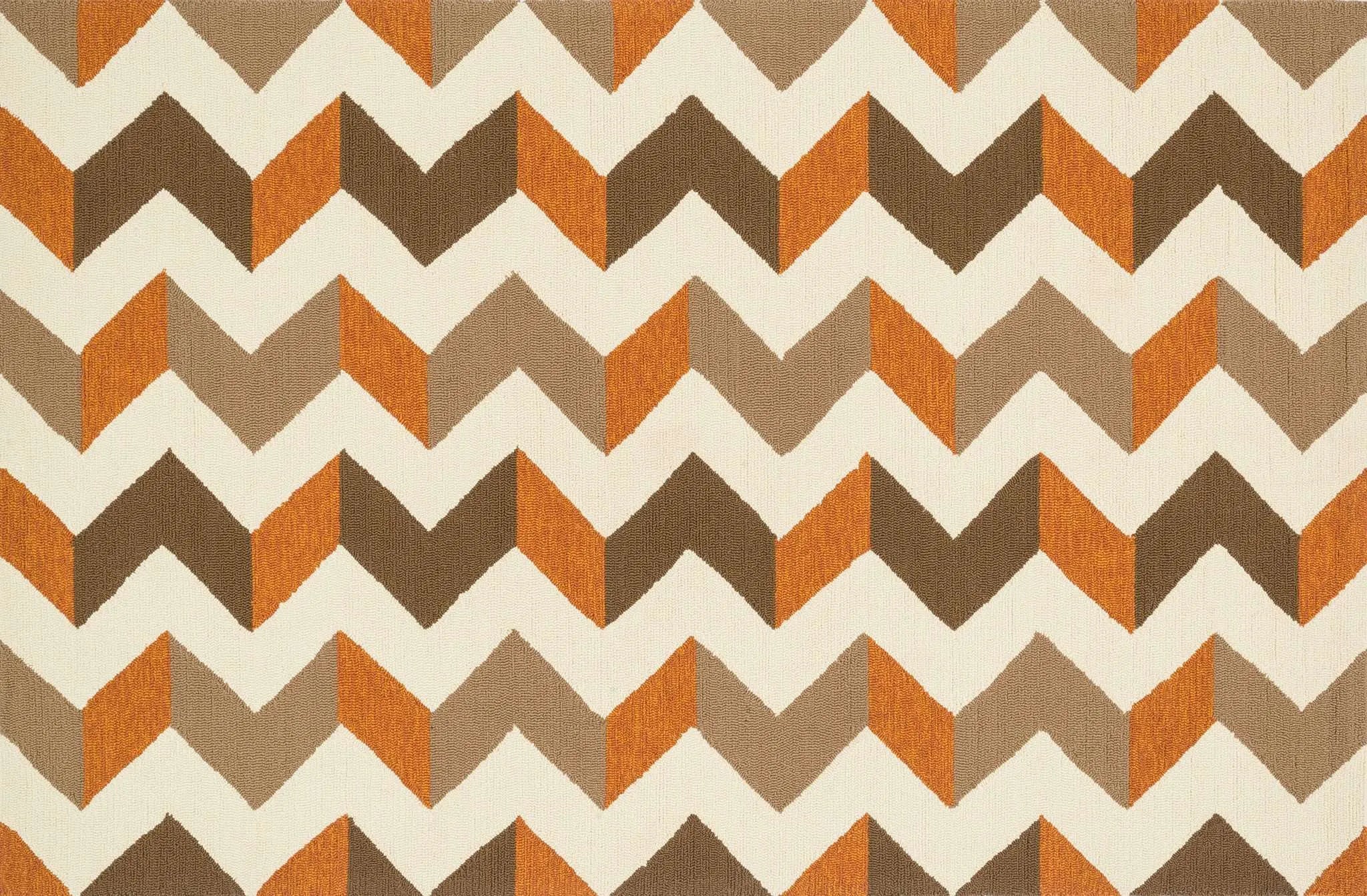 Palm Springs PM 03 Brown / Orange Rug - Baconco