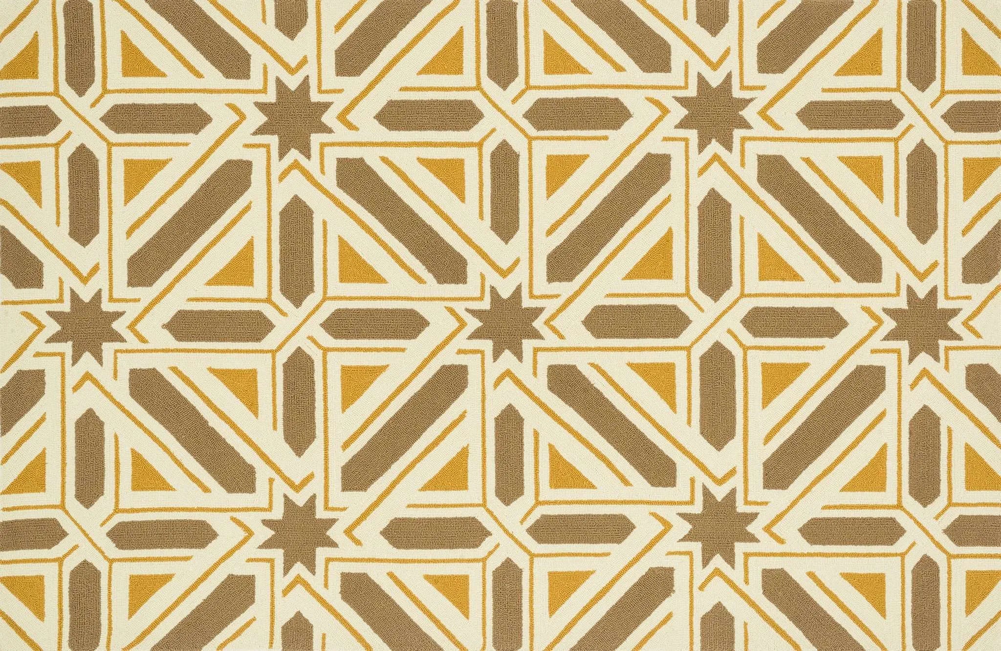 Palm Springs PM 04 Taupe / Gold Rug - Baconco