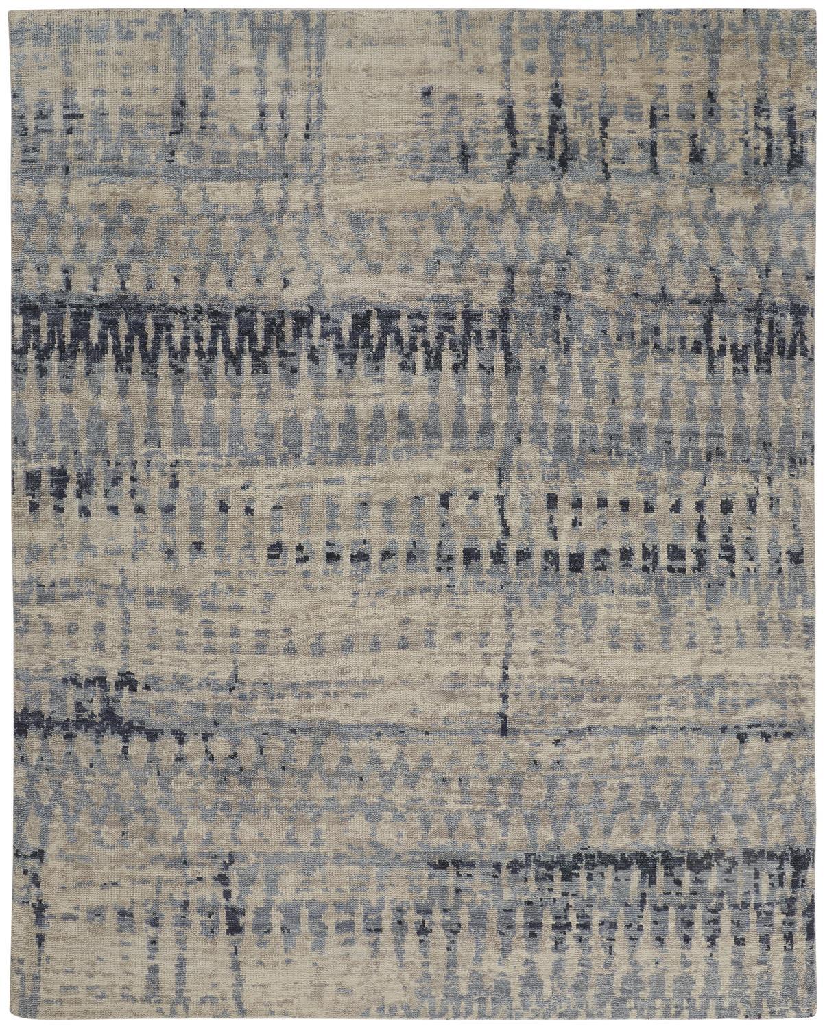 Palomar 6631F Tan/Blue Rug - Baconco