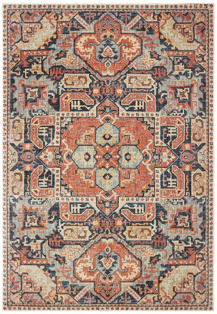 Pandora 49S Blue Orange Rug - Baconco