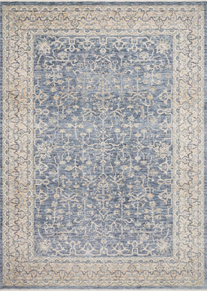 Pandora PAN-04 Dark Blue/Ivory Rug - Baconco