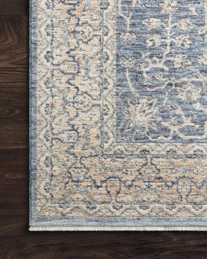 Pandora PAN-04 Dark Blue/Ivory Rug - Baconco