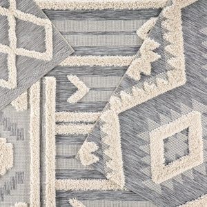 Parades PAD03 Hanai Gray/Cream Rug - Baconco