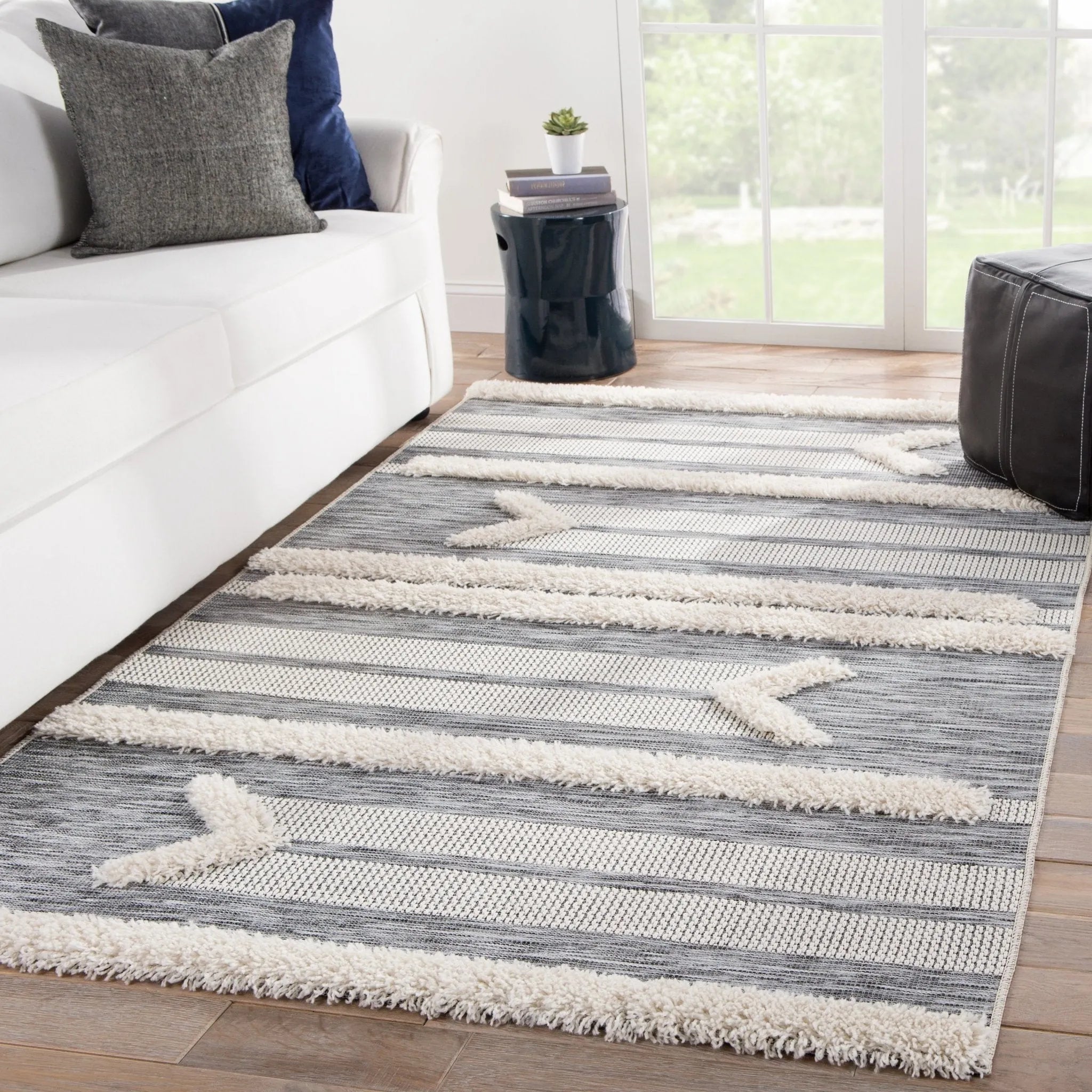 Parades PAD03 Hanai Gray/Cream Rug - Baconco