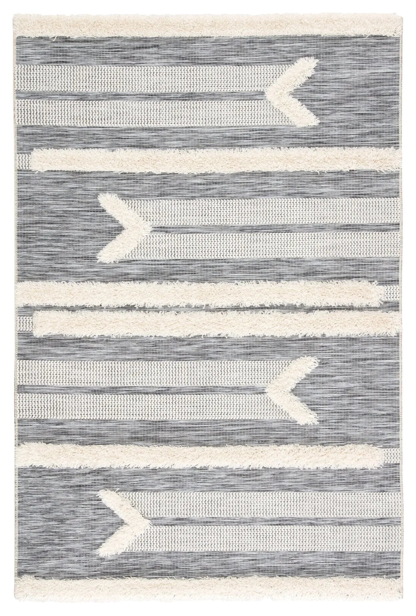 Parades PAD03 Hanai Gray/Cream Rug - Baconco