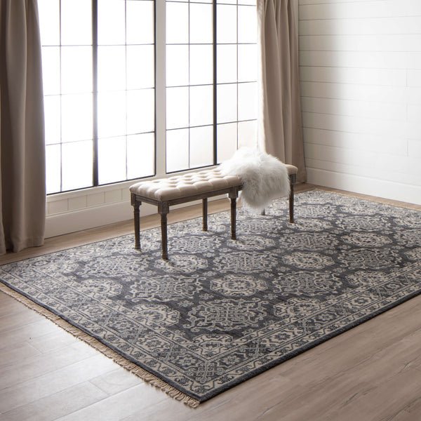 Paradigm Rg144 4575 Camille Black Rug - Baconco