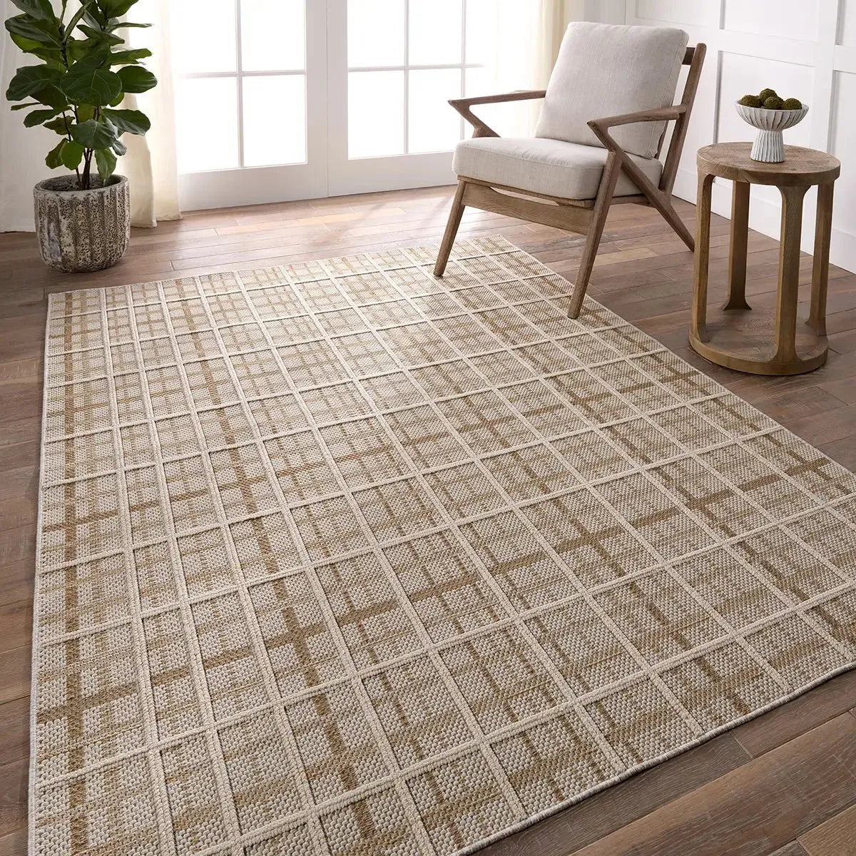 Paradizo PRA06 Brown/Cream Rug - Baconco