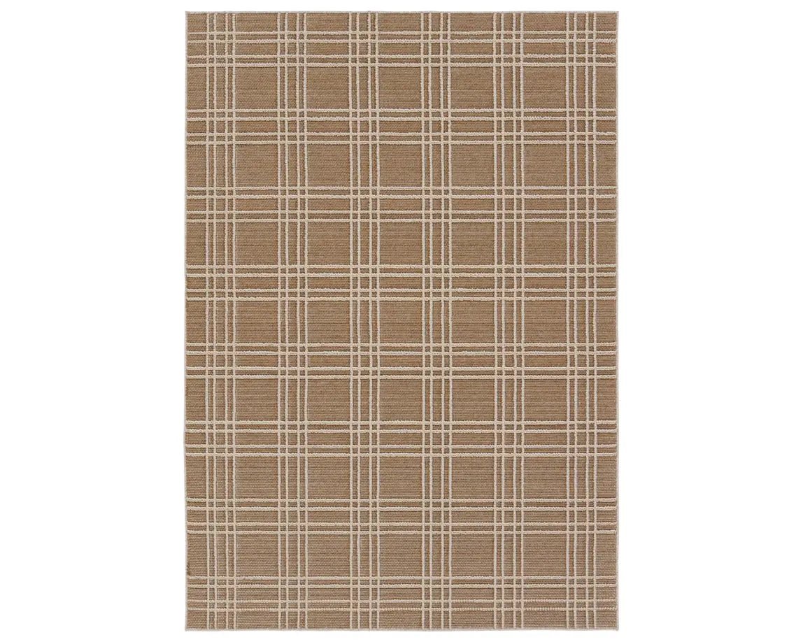 Paradizo PRA07 Brown/Cream Rug - Baconco