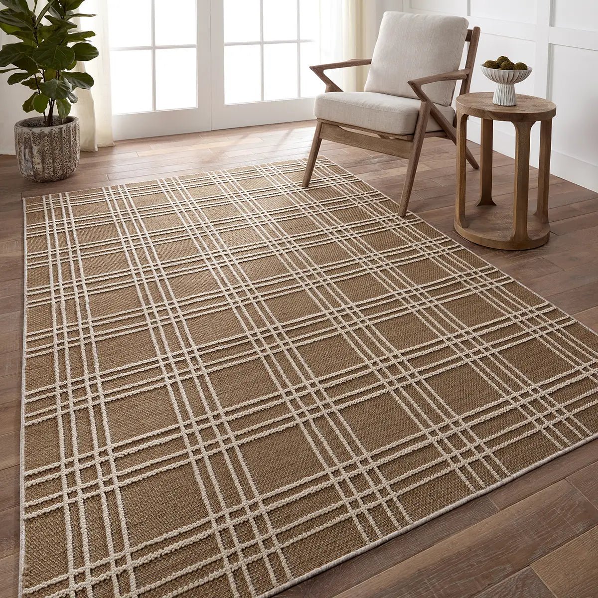 Paradizo PRA07 Brown/Cream Rug - Baconco