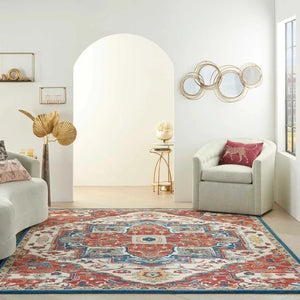 Parisa PSA01 Brick/Ivory Rug - Baconco