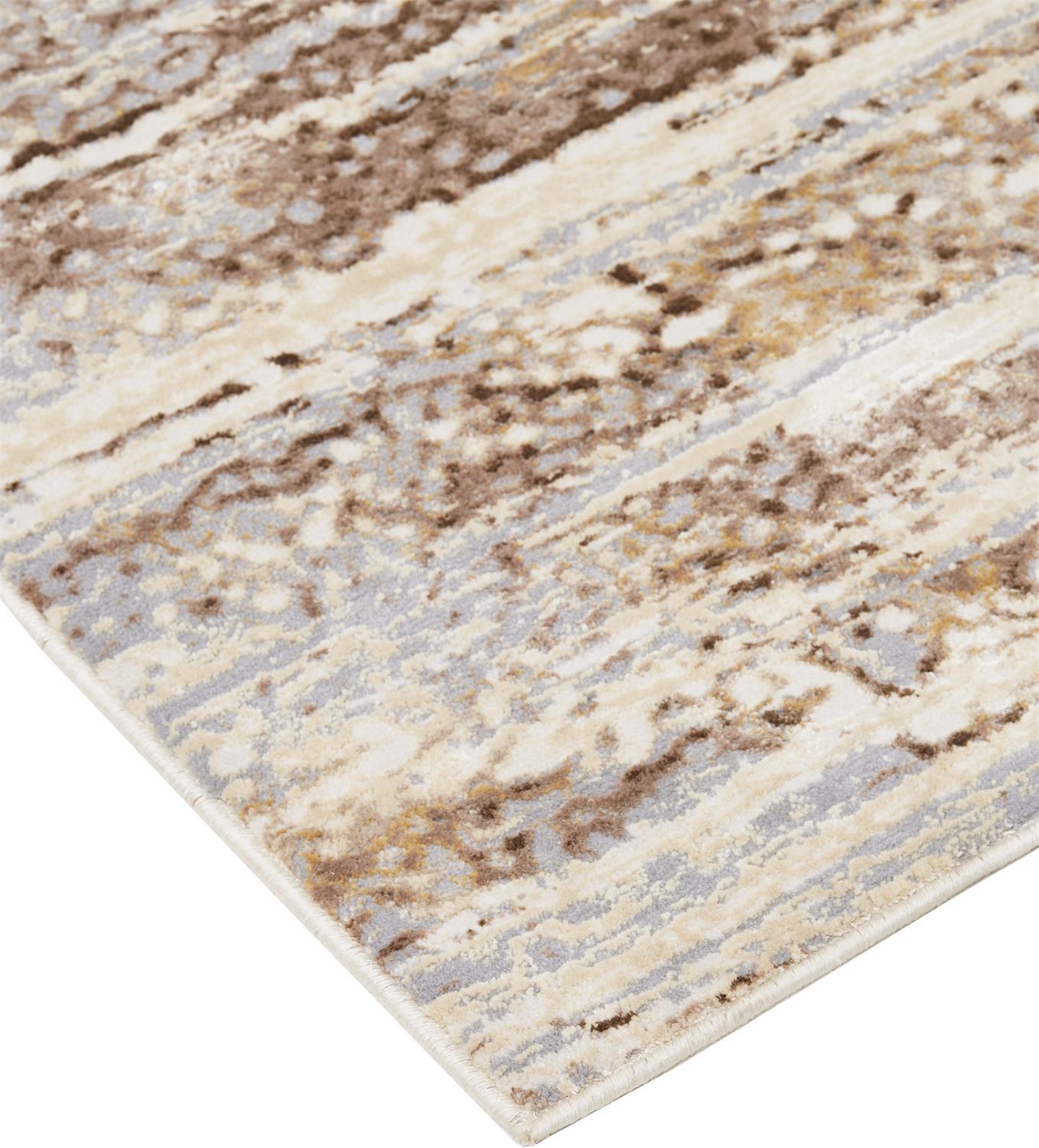 Parker 3705F Ivory/Brown Rug - Baconco