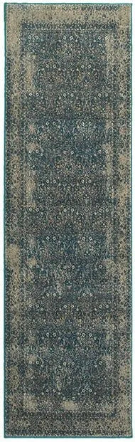 Pasha 1337b Navy/ Grey Rug - Baconco