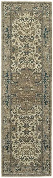 Pasha 5991d Ivory/ Grey Rug - Baconco