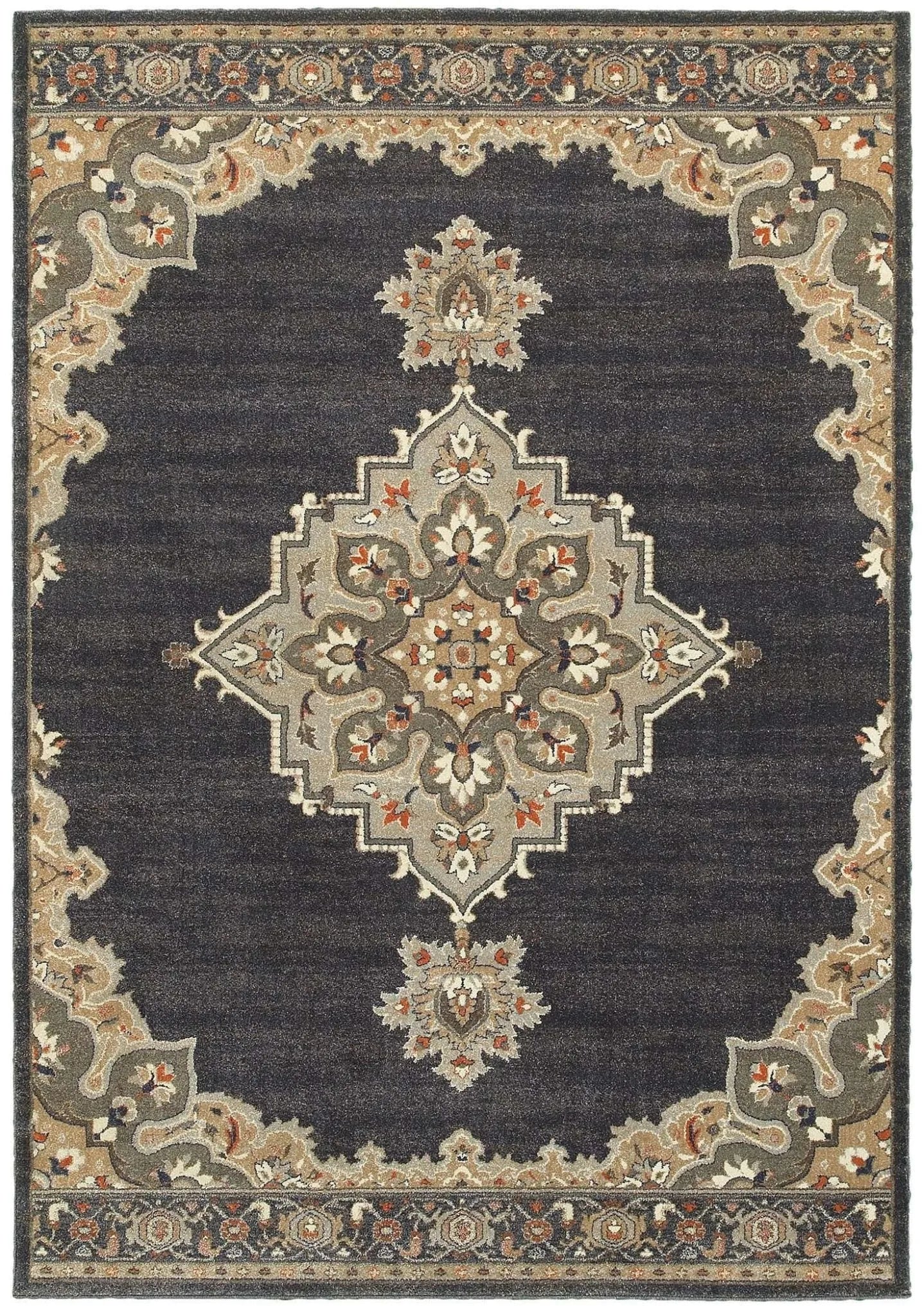 Pasha 72e Blue/ Grey Rug - Baconco