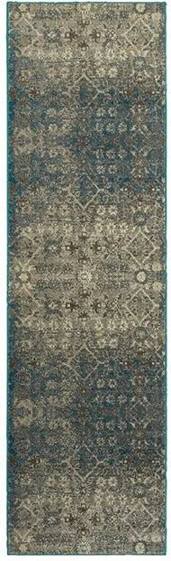 Pasha 8020l Beige/ Blue Rug - Baconco