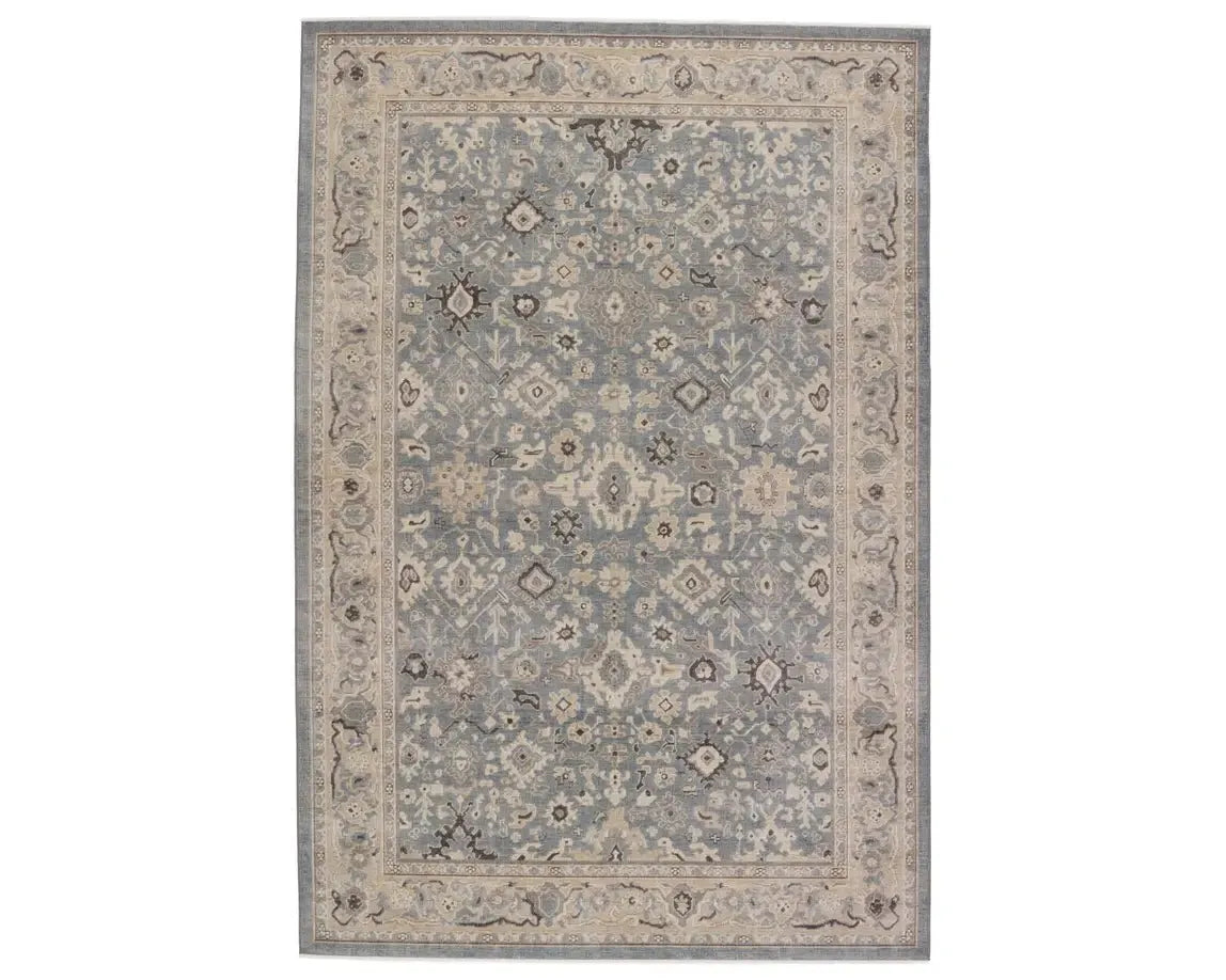 Pasha PSH05 Taupe/Blue Rug - Baconco