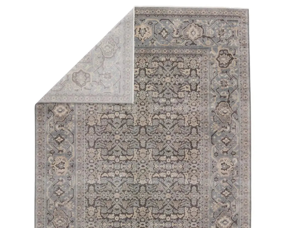 Pasha PSH07 Dark Taupe/Blue Rug - Baconco