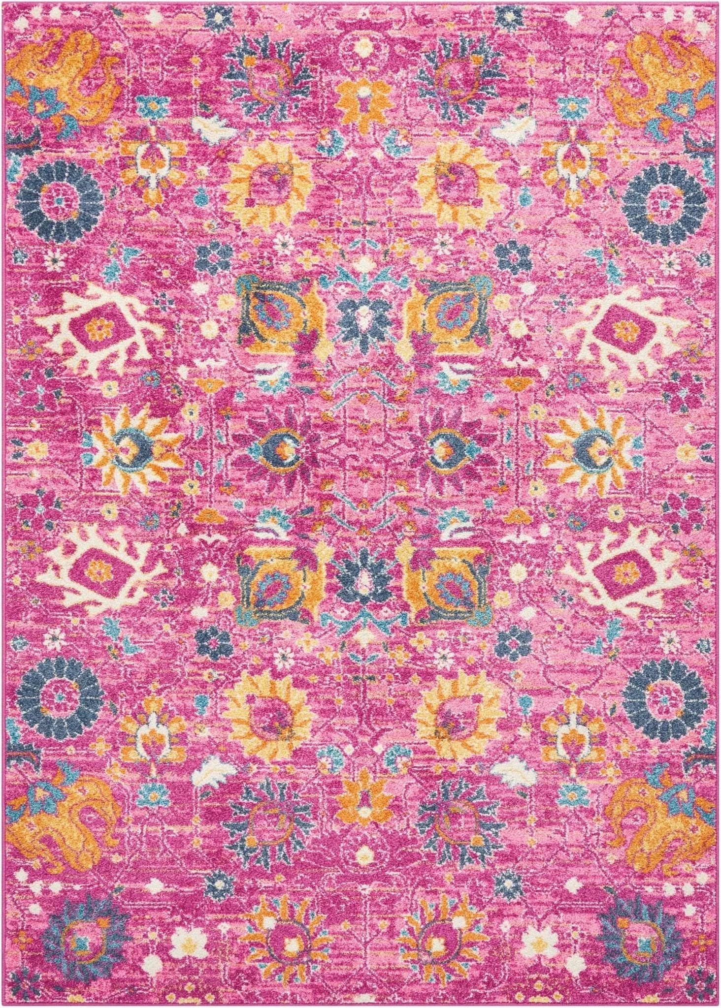 Passion PSN01 Fuchsia Rug - Baconco