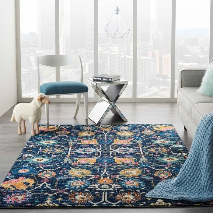 Passion PSN01 Navy Rug - Baconco