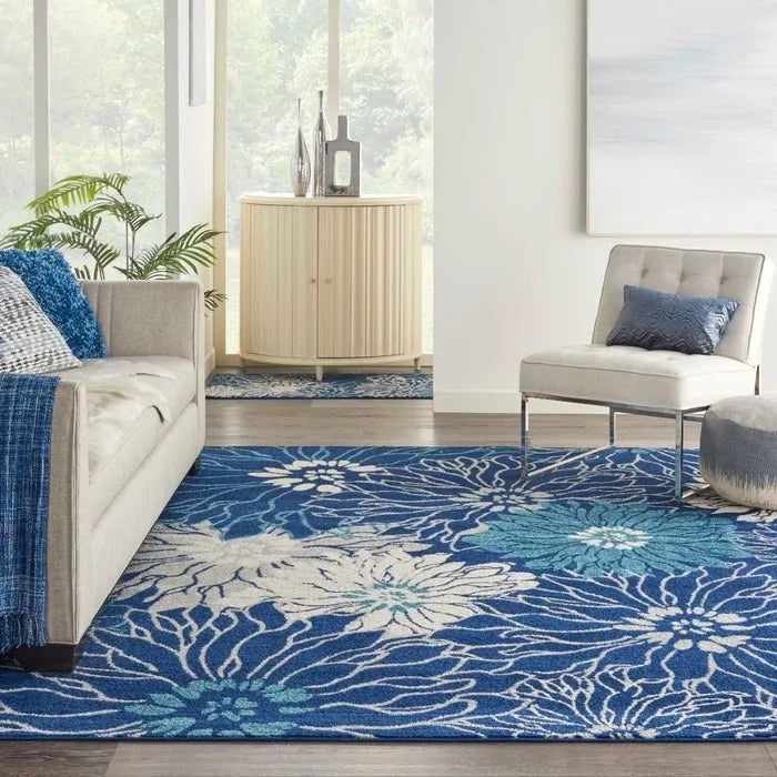 Passion Psn17 Navy Ivory Rug - Baconco