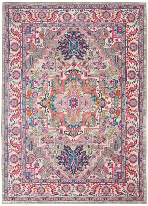 Passion Psn20 Light Grey Pink Rug - Baconco