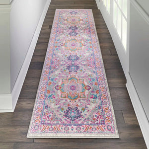 Passion Psn20 Light Grey Pink Rug - Baconco