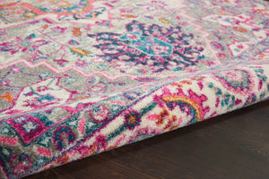 Passion Psn20 Light Grey Pink Rug - Baconco