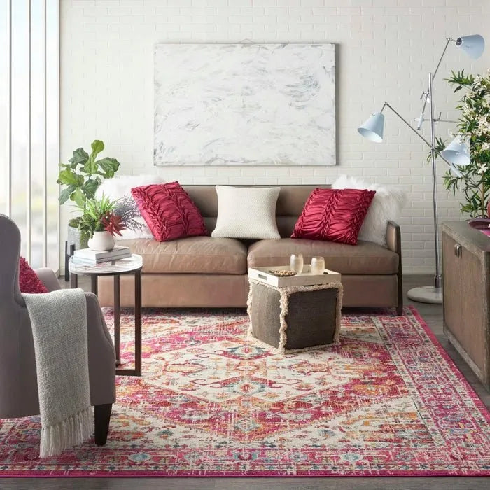 Passion PSN23 Ivory/Pink Rug - Baconco