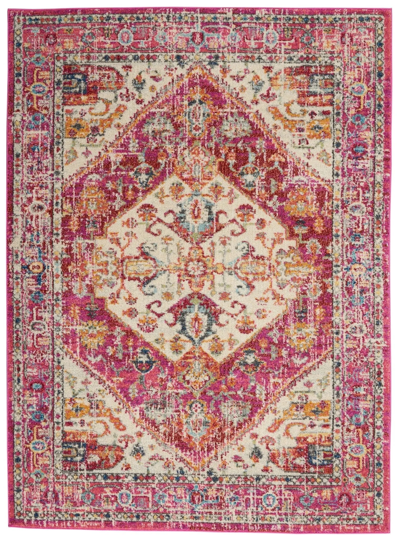 Passion PSN23 Ivory/Pink Rug - Baconco