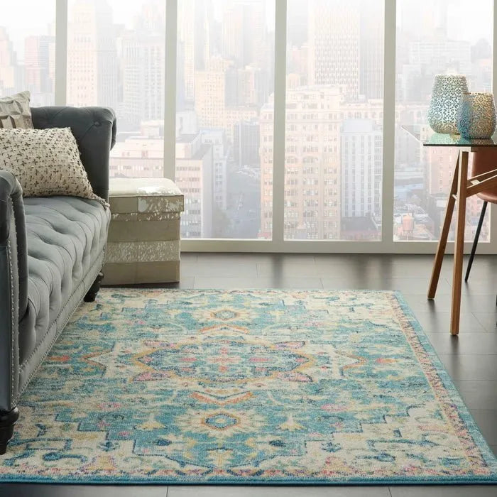 Passion PSN25 Ivory/Light Blue Rug - Baconco