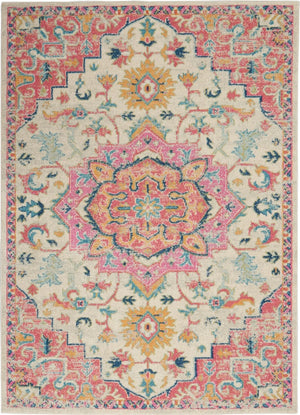 Passion PSN25 Ivory/Pink Rug - Baconco