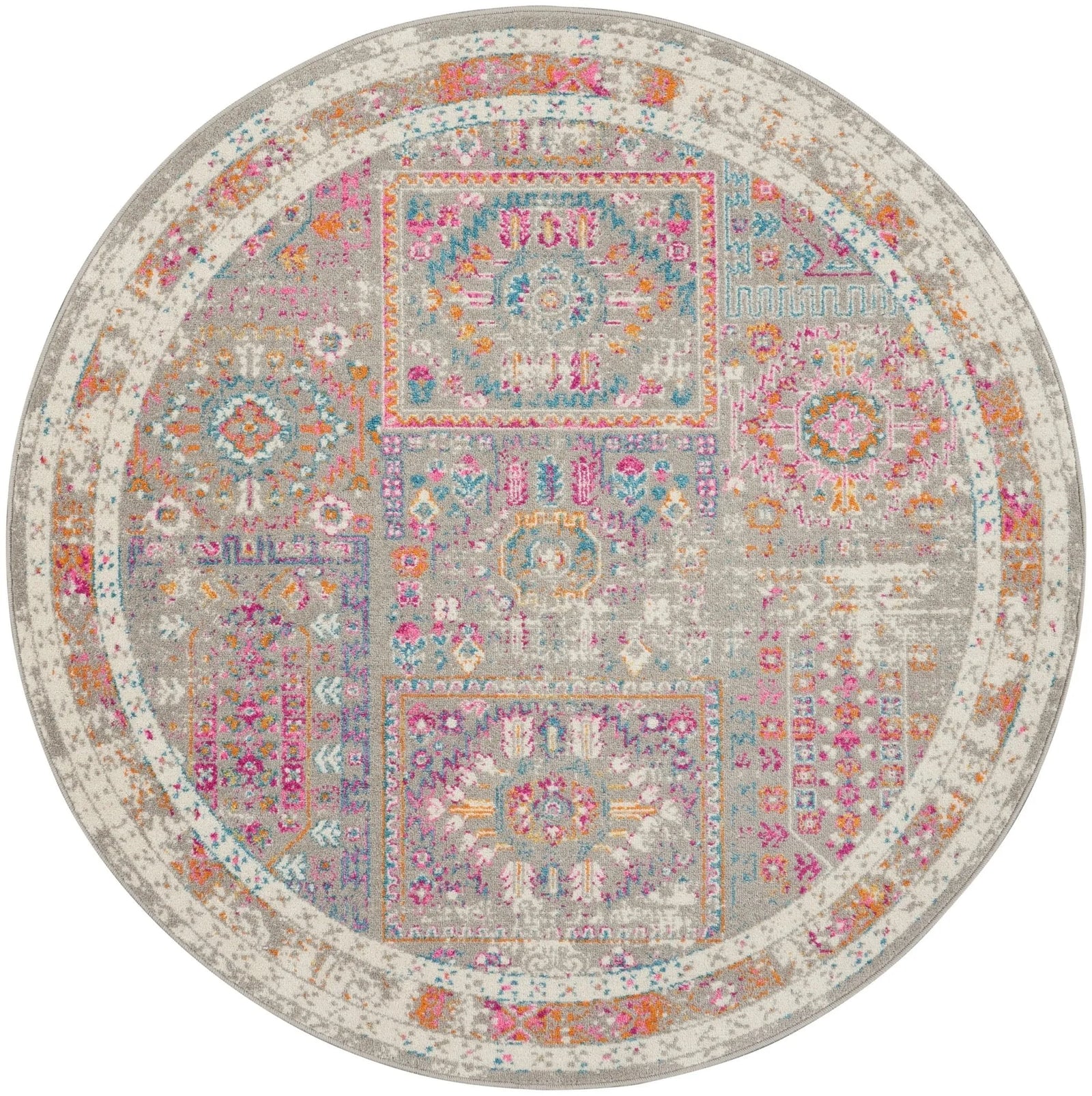 Passion PSN37 Grey/Multi Rug - Baconco