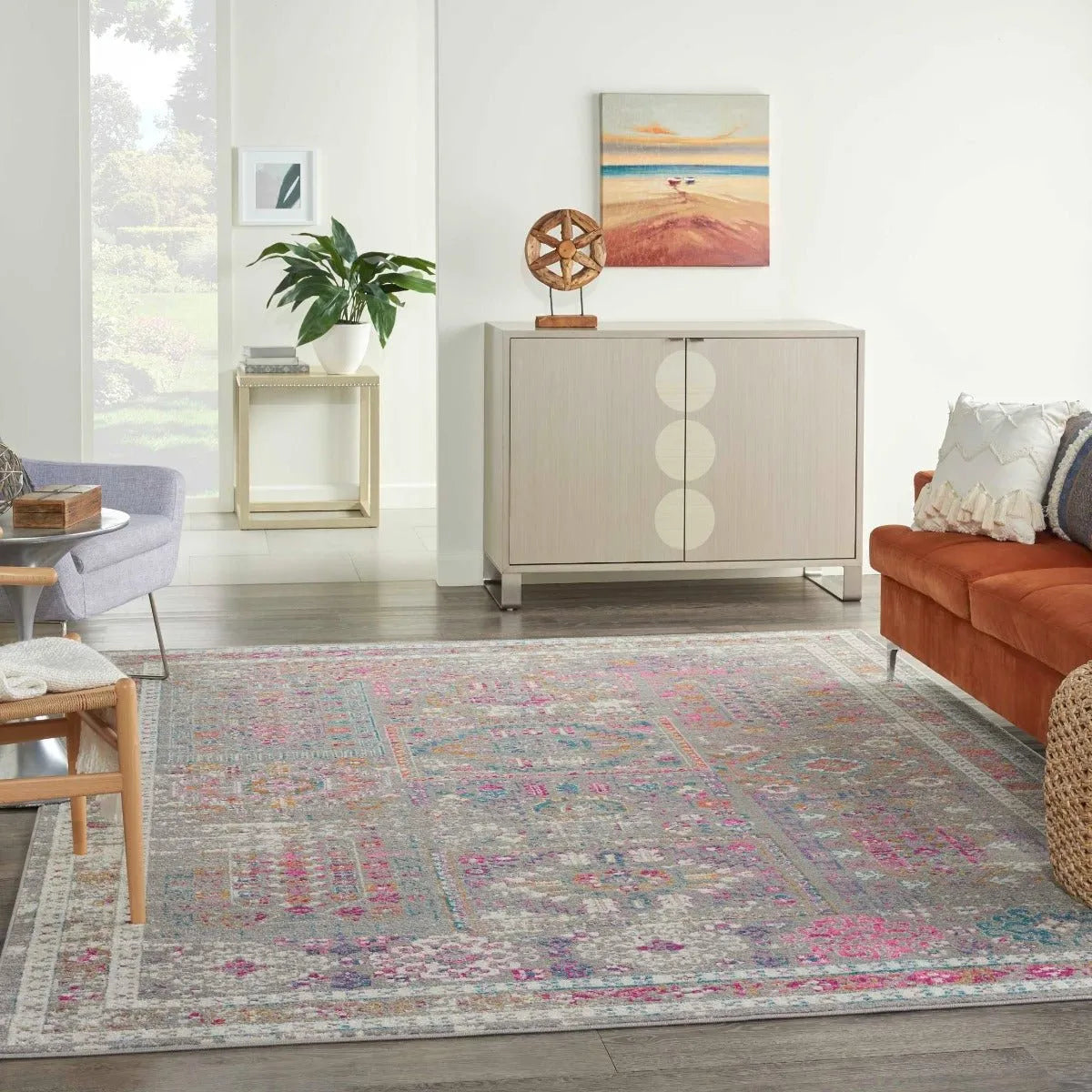 Passion PSN37 Grey/Multi Rug - Baconco