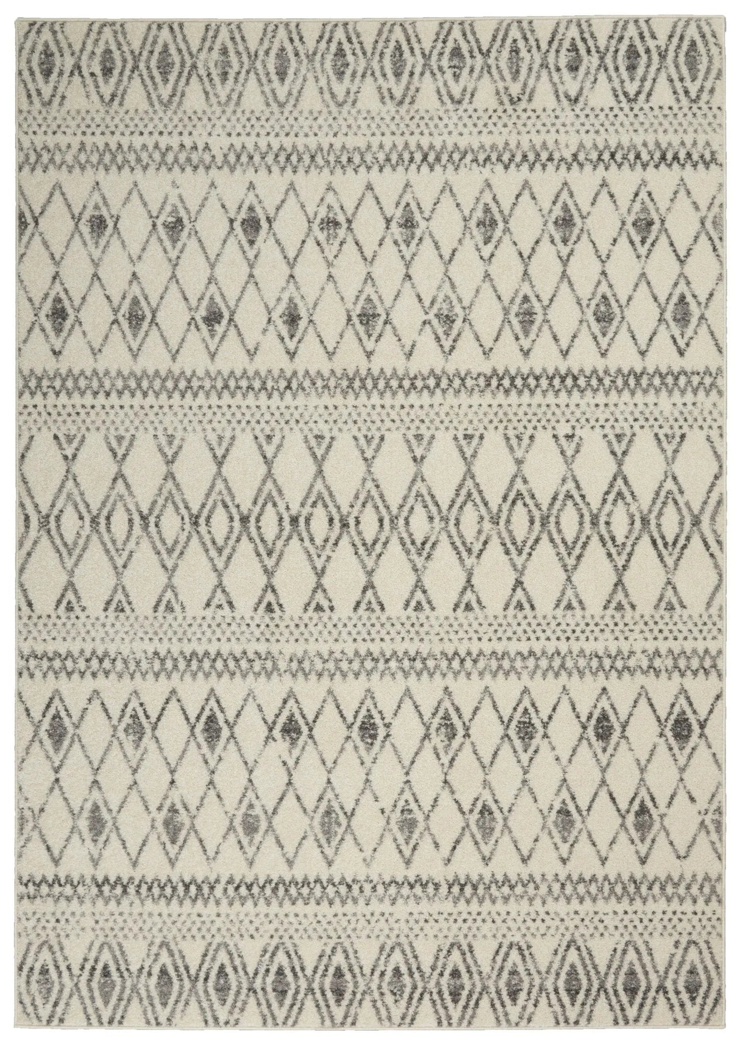 Passion PSN41 Ivory/Grey Rug - Baconco