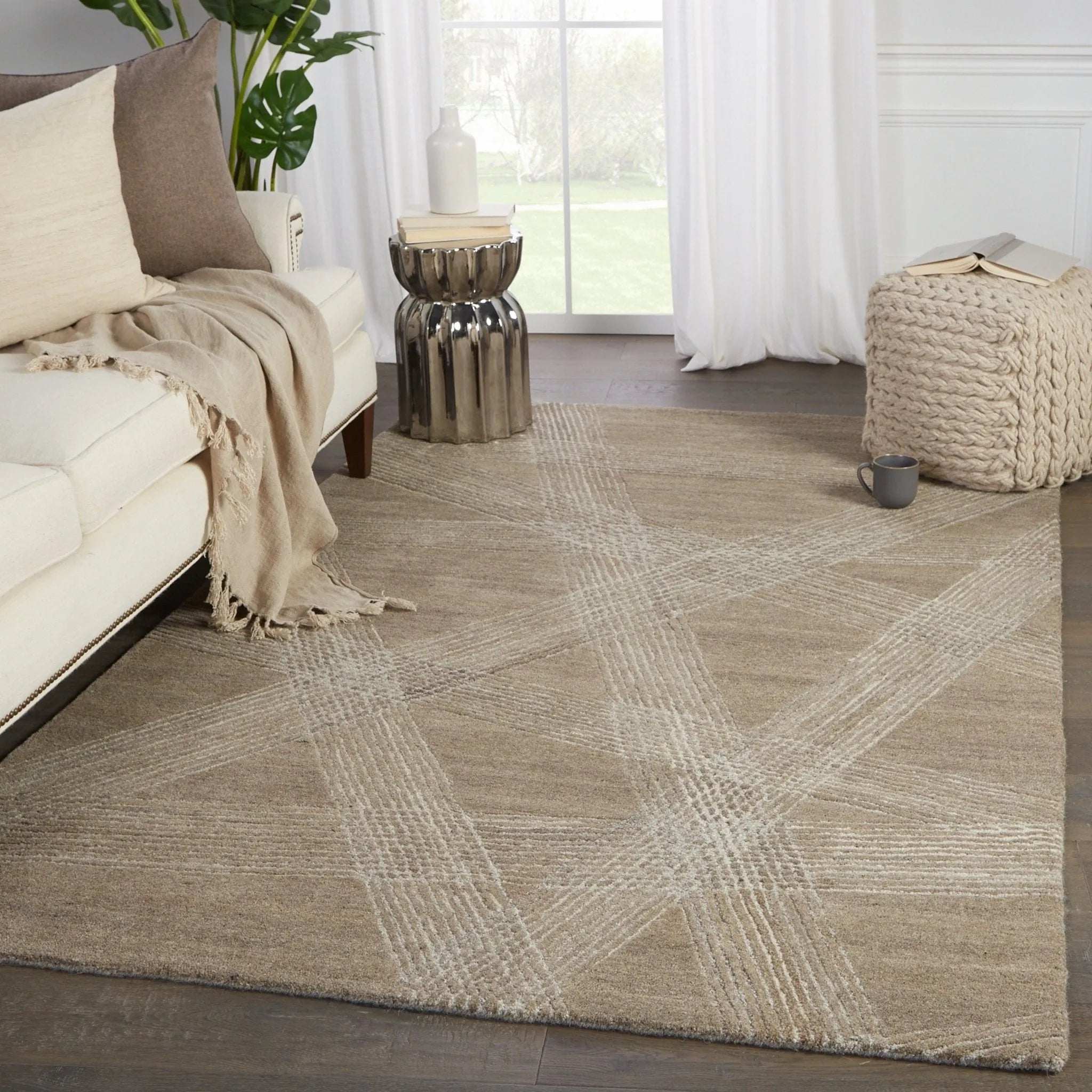 Pathways By Verde Home Pvh06 Delhi Tan/Light Gray Rug - Baconco