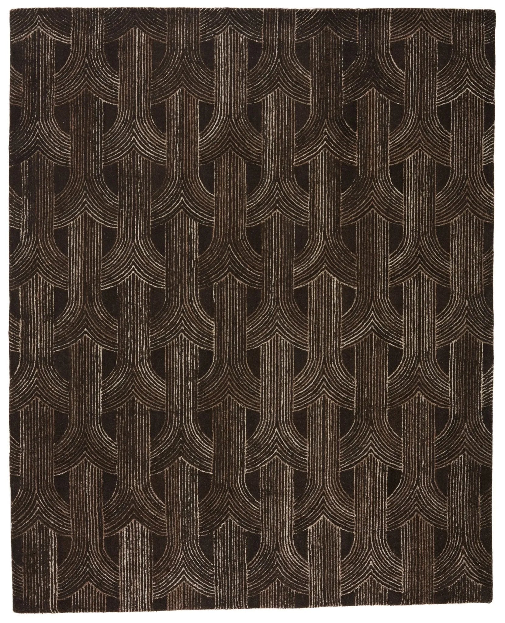 Pathways By Verde Home Pvh09 Manhattan Dark Brown/Ivory Rug - Baconco