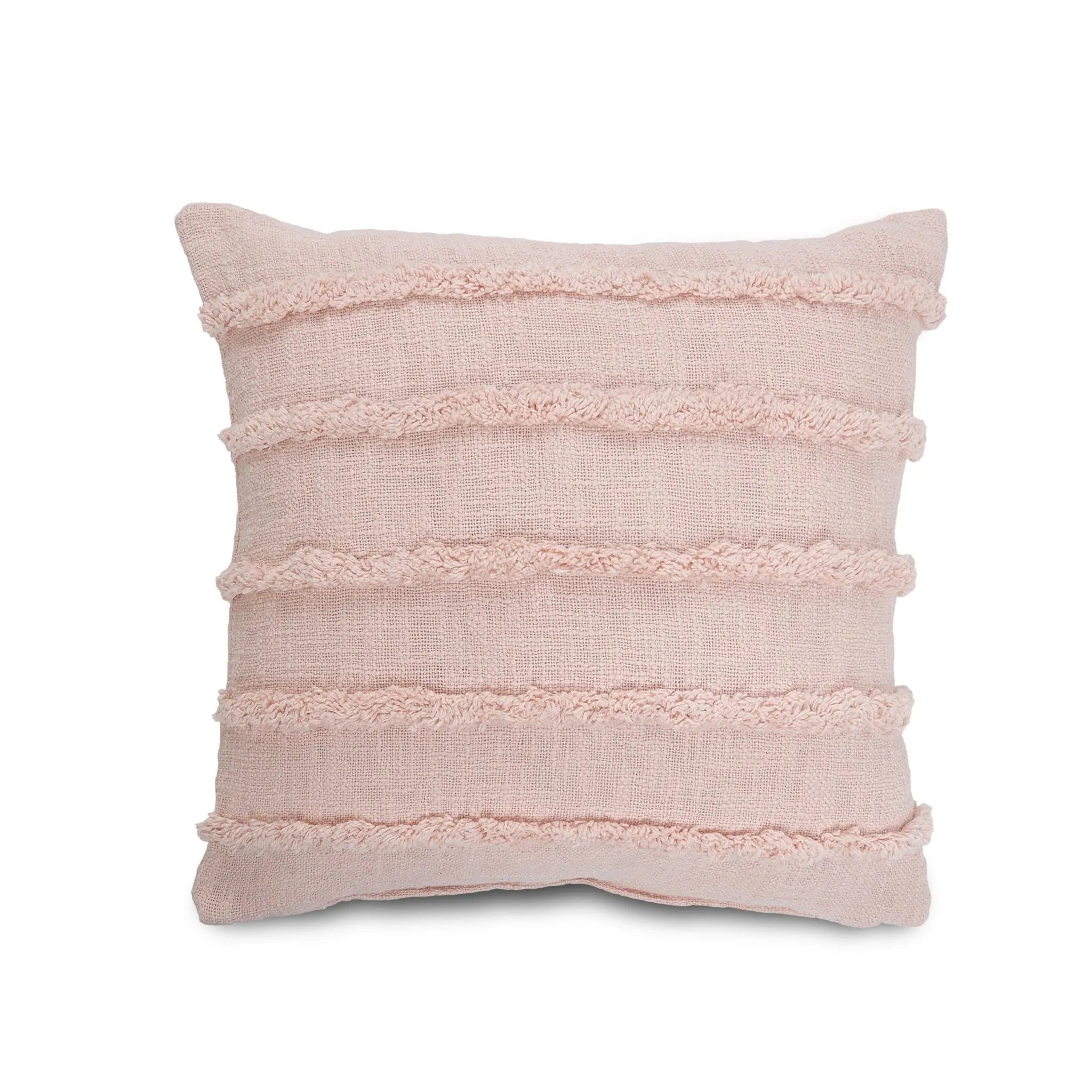 Pearl Blush Overtufted Solid LR07515 Throw Pillow - Baconco