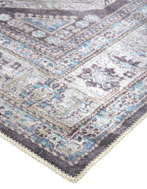 Percy 39Agf Gray/Blue Rug - Baconco