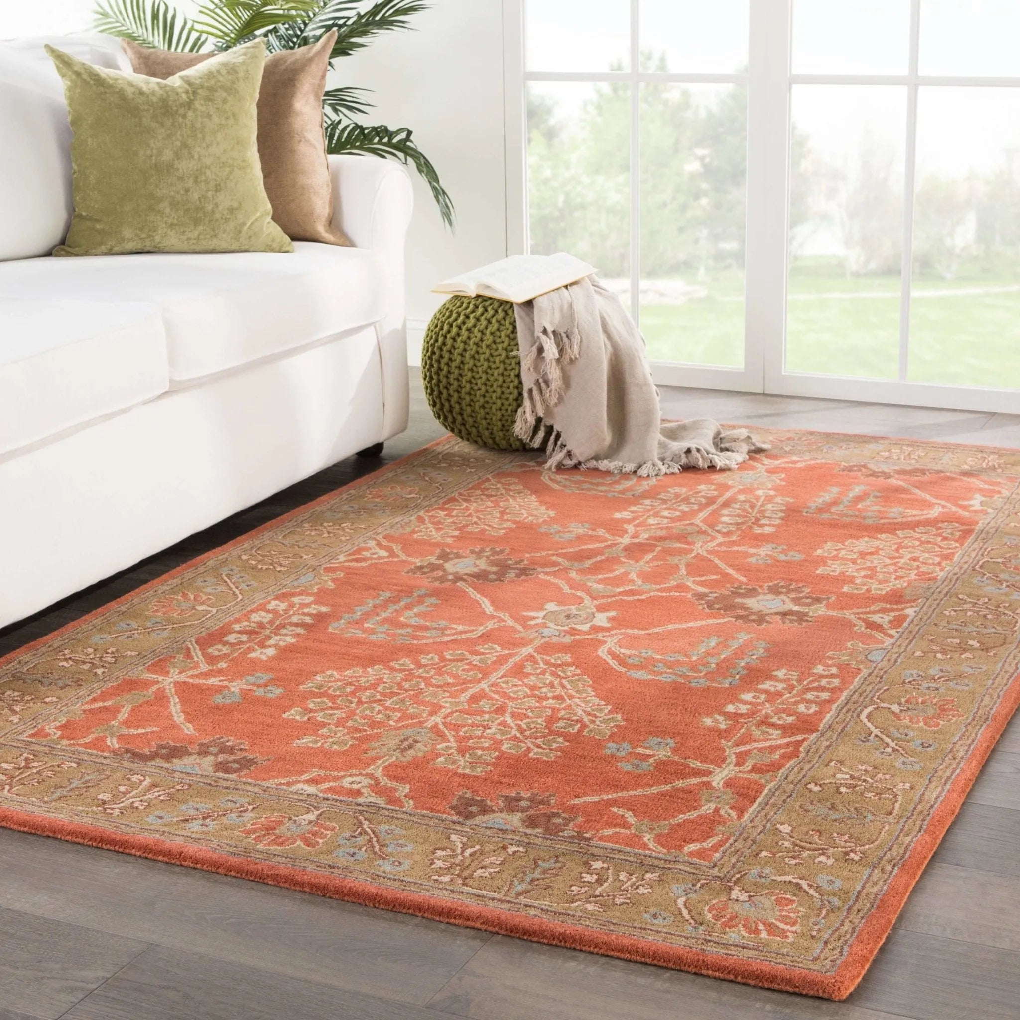 Poeme PM51 Chambery Orange Rust / Gold Brown Rug - Baconco