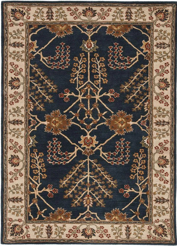 Poeme PM82 Chambery Indigo / Dark Ivory Rug - Baconco