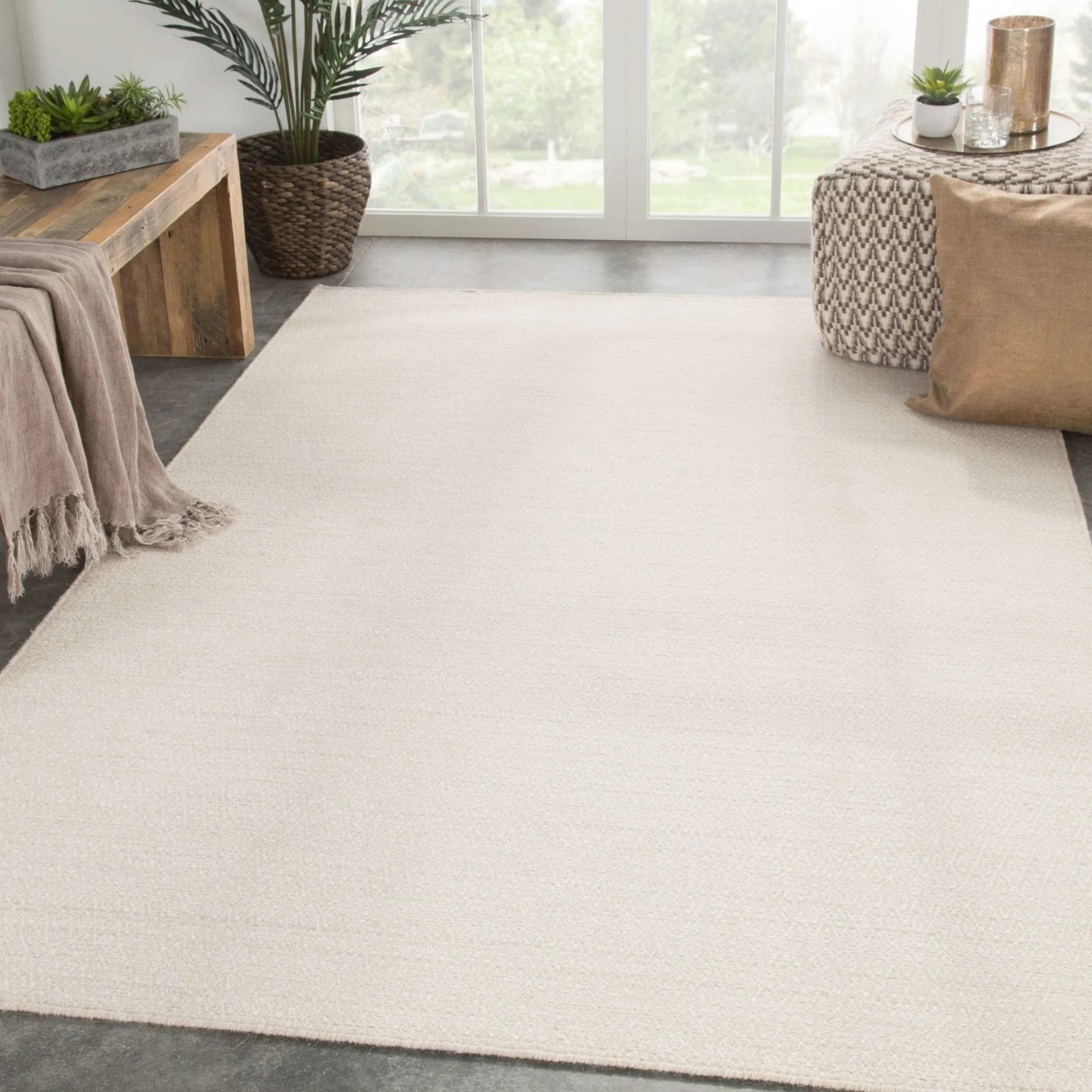 Poise POE03 Eulalia Fog/Light Gray Rug - Baconco