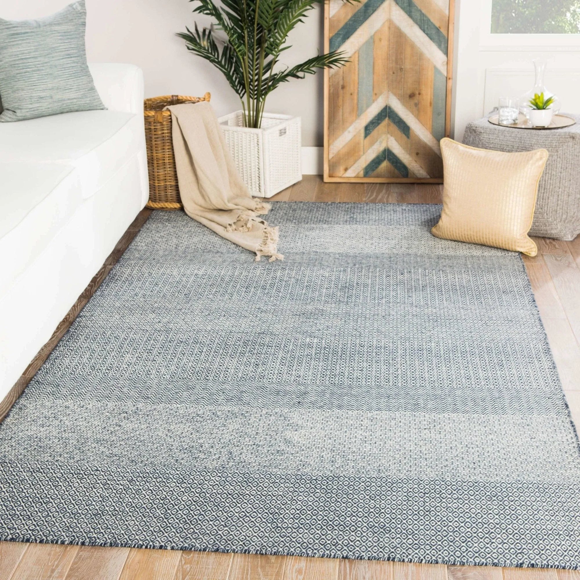 Poise POE04 Glace Blueberry/Light Gray Rug - Baconco