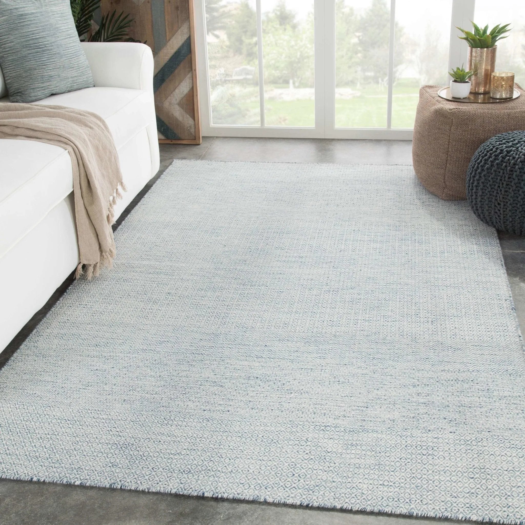 Poise POE05 Glace Orion Blue/Blue Mirage Rug - Baconco