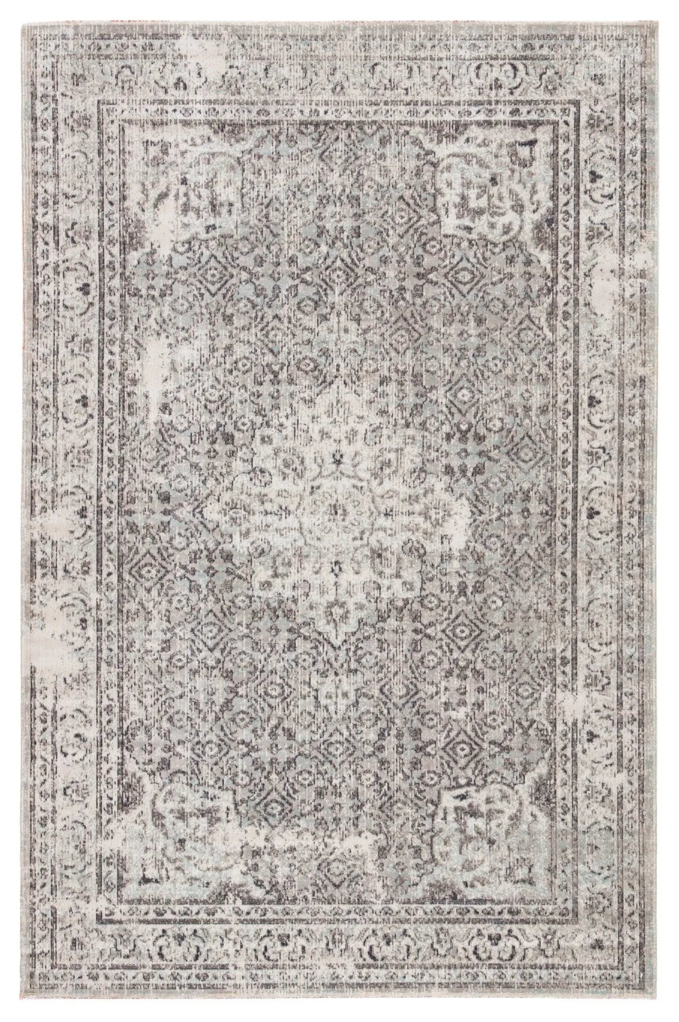 Polaris Pol01 Langley Gray/Blue Rug - Baconco