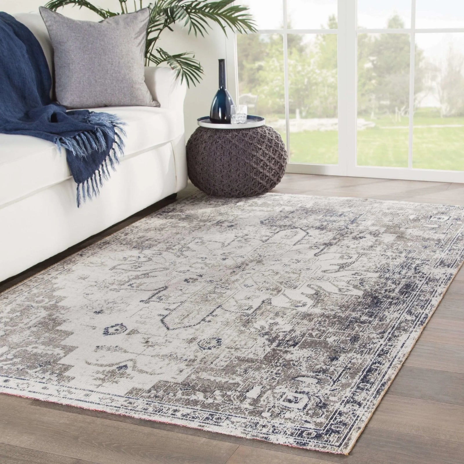 Polaris POL07 Isolde Pumice Stone / Flint Gray Rug - Baconco