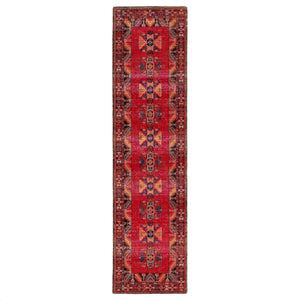 Polaris Pol19 Paloma Red/Black Rug - Baconco