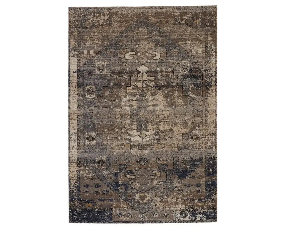 Polaris POL25 Grey/Warm Taupe Rug - Baconco